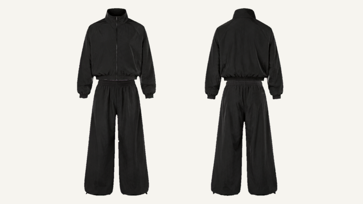 Track Jacket and Track Pants Set — True Black Overdyed, original colour preview