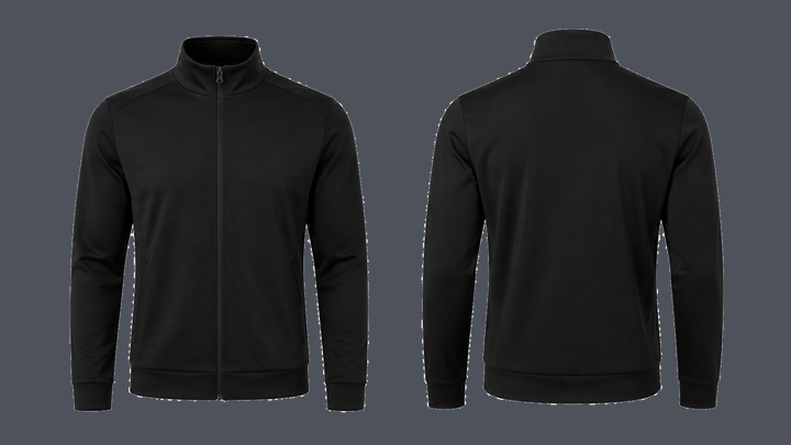 Training Zip Jacket — True Black, original colour preview