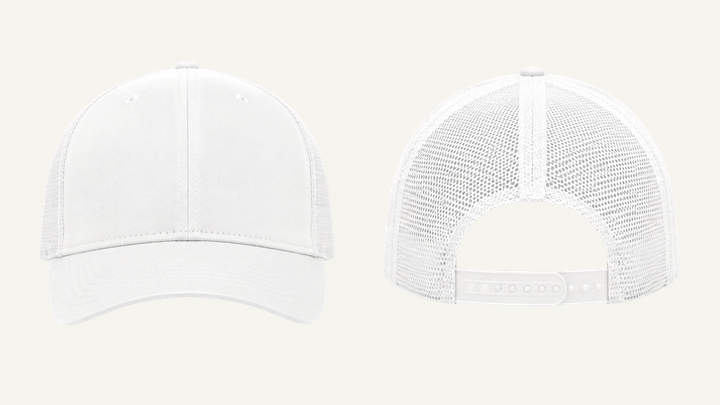 Trucker Cap — True White Enzyme Soft Wash, original colour preview