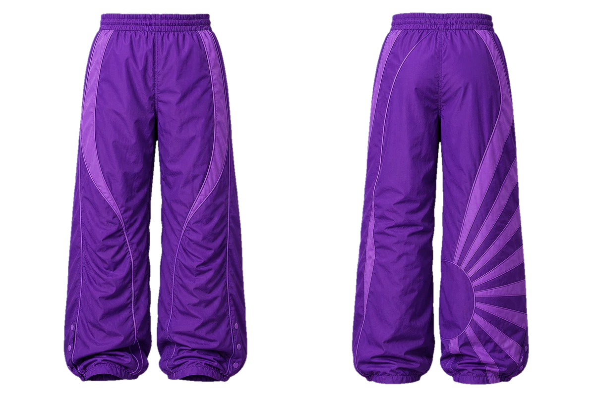 Ultraviolet wide track trousers, original colour preview