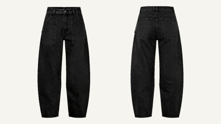 Utility Trousers — True Black Tonal Acid Wash, original colour preview