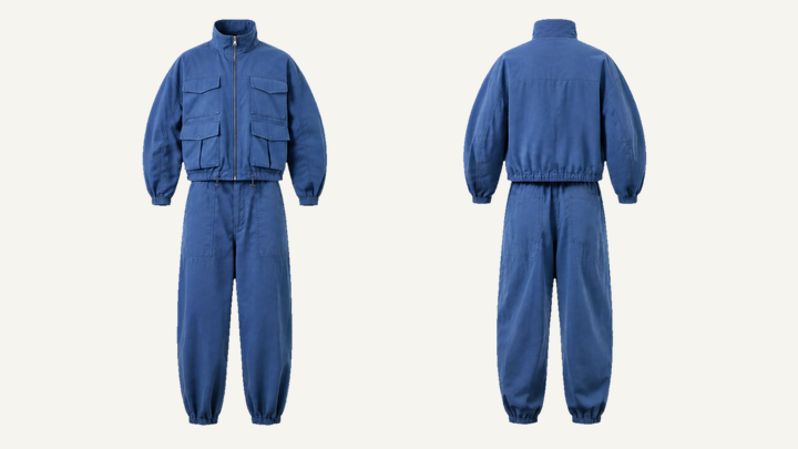 Utility Vest — Cobalt HSL Master Waxed Matte Finish, original colour preview