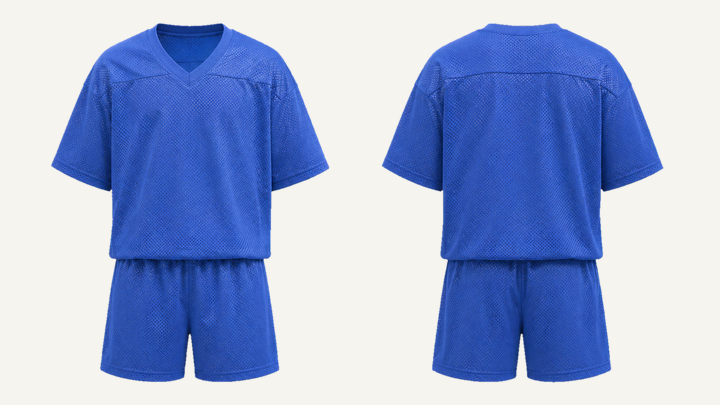V-neck Athletic Jersey — Cobalt HSL Master Garment Dyed, original colour preview