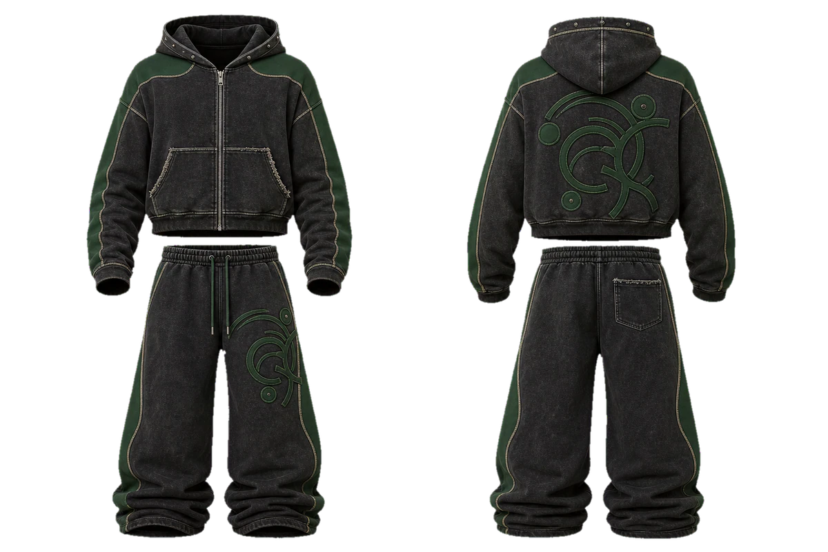 Verdant Static hoodie set, original colour preview
