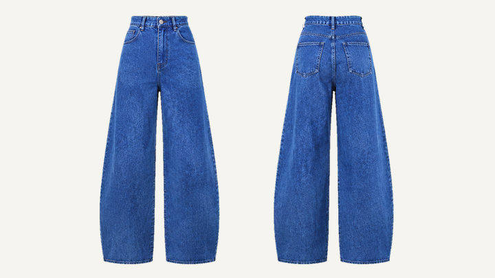 Women's Wide-leg Pants — Cobalt HSL Master Tonal Mineral Wash, original colour preview