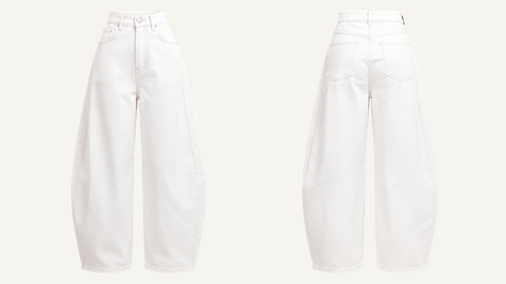 Women's Wide-leg Pants — True White Garment Dyed, original colour preview