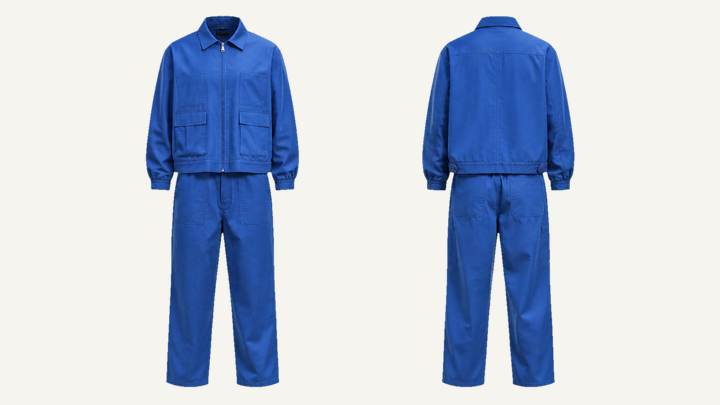 Workwear Jacket — Cobalt HSL Master Waxed Matte Finish, original colour preview