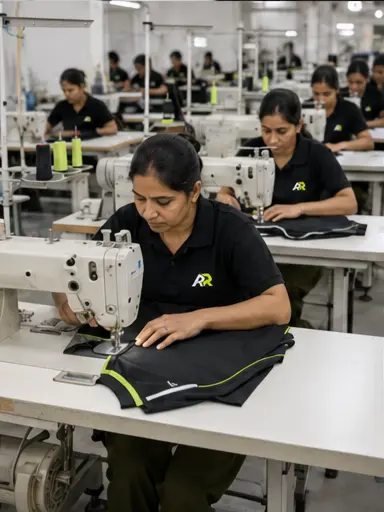 Sewing department at Athletic Rush