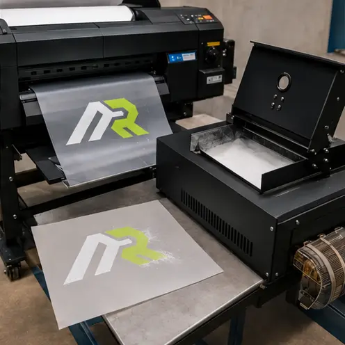 DTF printing process at Athletic Rush