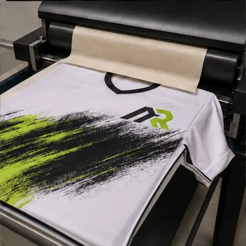 Dye sublimation process at Athletic Rush