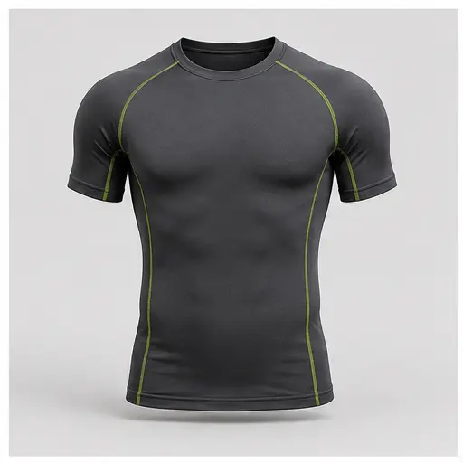 Athletic Rush short-sleeve compression top cut direction