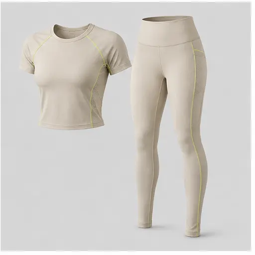 Athletic Rush coordinated studio set cut direction