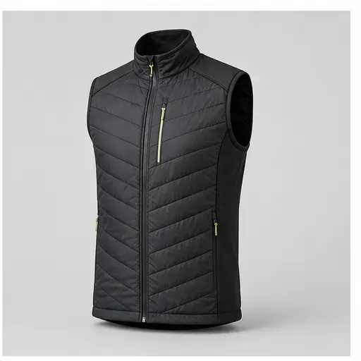 Athletic Rush hybrid insulated gilet cut direction
