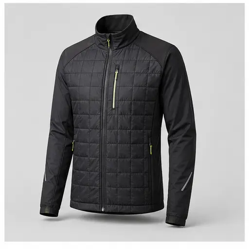 Athletic Rush thermal warm-up jacket cut direction