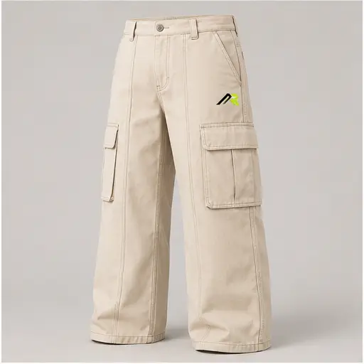 Athletic Rush wide-leg canvas cargo pant cut style