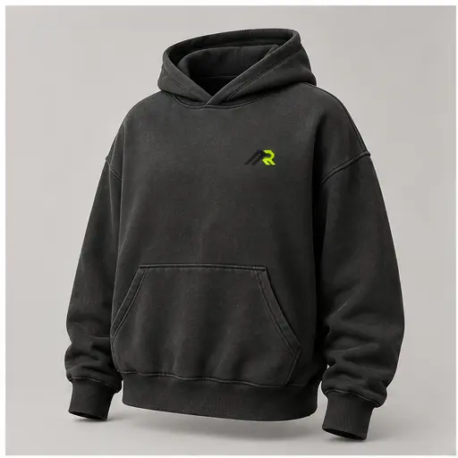 Athletic Rush oversized drop shoulder hoodie cut style