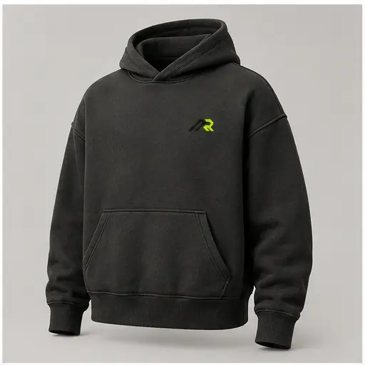 Athletic Rush boxy heavyweight hoodie cut style