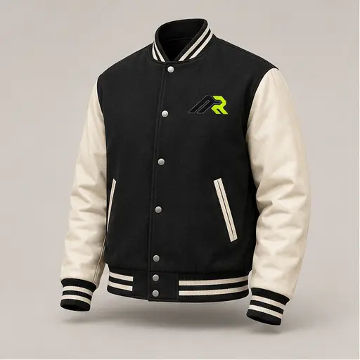 Athletic Rush varsity jacket jacket cut style