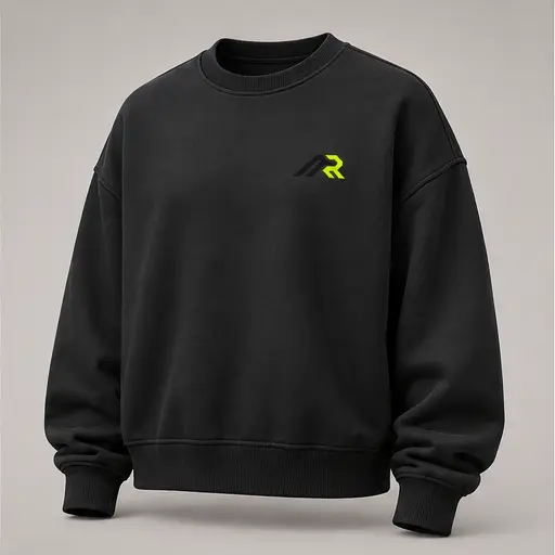Athletic Rush oversized crew sweatshirt cut style
