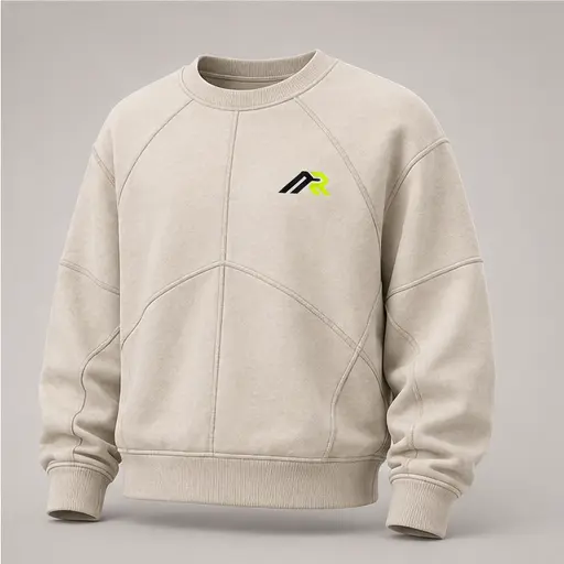 Athletic Rush panelled cut-and-sew sweatshirt cut style