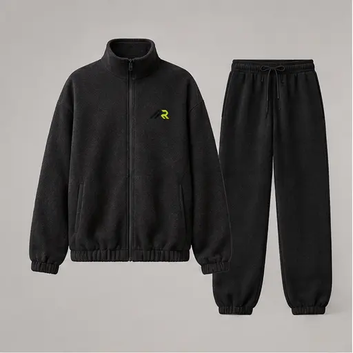 Athletic Rush relaxed fleece set tracksuit cut style