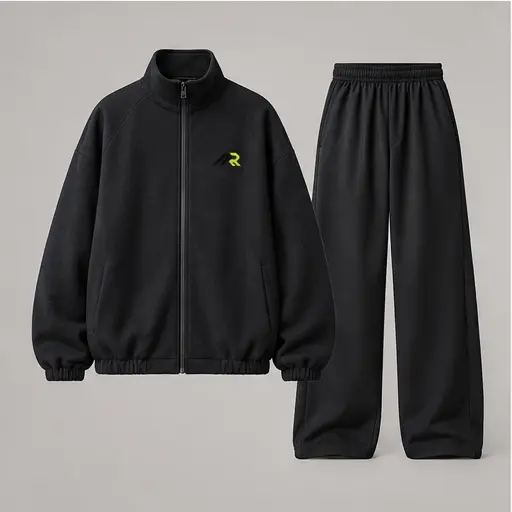 Athletic Rush oversized zip set tracksuit cut style
