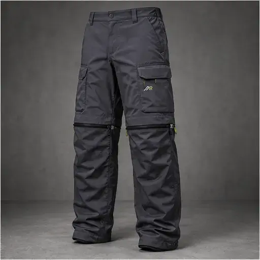 Athletic Rush convertible zip-off pant cargo pant cut direction