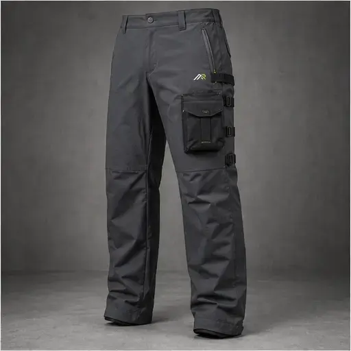 Athletic Rush straight modular trouser cargo pant cut direction