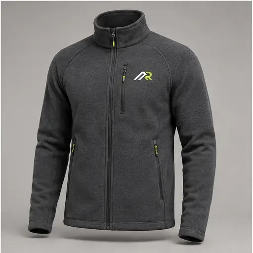 Athletic Rush high-collar fleece technical midlayer cut direction