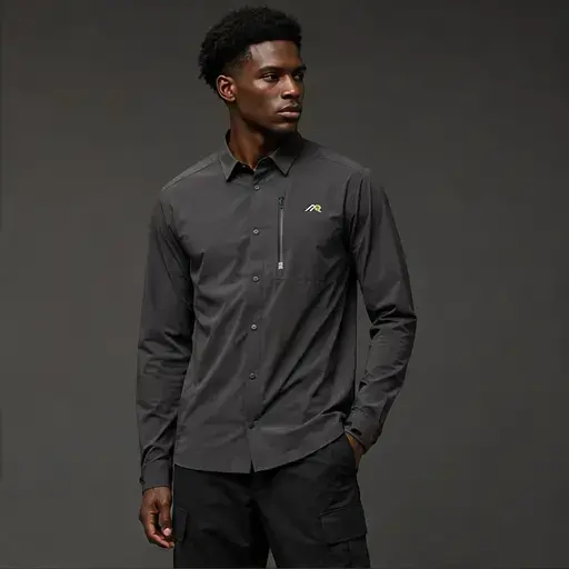Athletic Rush stretch field shirt technical overshirt cut direction