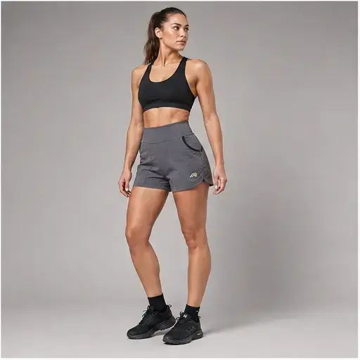 Athletic Rush women’s shaped utility short technical short cut direction