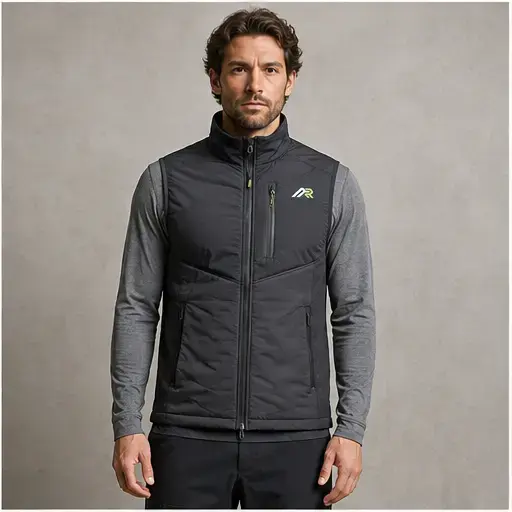 Athletic Rush insulated gilet utility vest cut direction